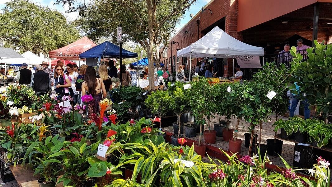 delicious foods and products from local producers at the Winter Park's Farmer Market