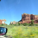 cathedral rock from a car's perspective